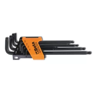   BETA 97BTXL/SC8" | 97BTXL/SC8 8 darabos hajlított, egyik végén gömbölyű csavarhúzó készlet Torx® csavarokhoz