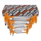 BETA 97TTX/S 8 | 97TTX/S 8 darabos hajlított csavarhúzó készlet markolattal Torx® csavarokhoz