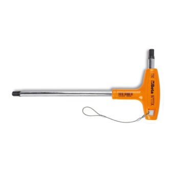   BETA 97TTX-HS/10 | 97TTXHS T-szárú Torx(R)-imbuszkulcs, műanyag markolattal, krómozott, fekete hegyek H-SAFE