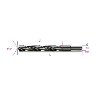   BETA 410A/17,00 | 410A 17,00 Rövid nagyméretű csigafúró 13 mm-es hengeres szárral, HSS, hengerelt, barnított