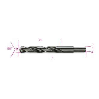   BETA 412A/13,50 | 412A 13,50 Rövid nagyméretű csigafúró 13 mm-es hengeres szárral, HSS, köszörült, barnított