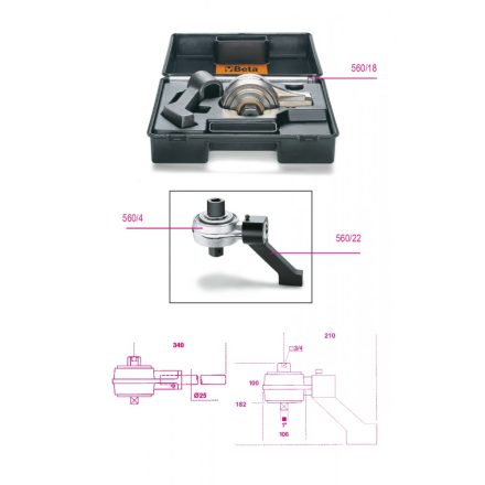 BETA 560/4 | 560/4 Nyomatéksokszorozó Áttétel 5:1 Kitámasztó karral