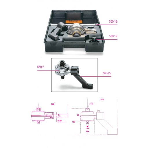 BETA 560/18 | 560/18 Nyomatéksokszorozó tartozékkal, áttétel 5:1