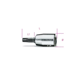   BETA 900TX/15 | 900TX 15 1/4"-os Torx®-imbusz dugókulcs, krómozott, fekete hegyek