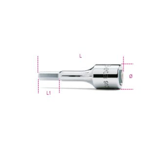   BETA 910ME/7 | 910ME 7 3/8”-os imbusz-dugókulcs, krómozott