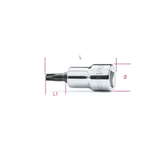   BETA 910TX/30 | 910TX 30 3/8"-os Torx® imbusz-dugókulcs, krómozott, fekete hegy