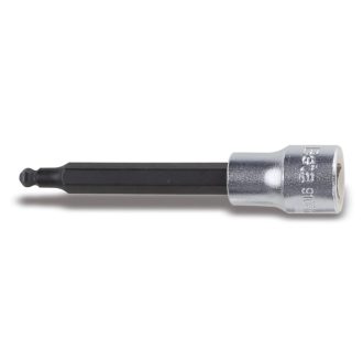   BETA 910BP/4L | 910BP hatlapfejű külső dugókulcs gömbölyű véggel 3/8" belső négyszöggel krómozott - barnított betétek