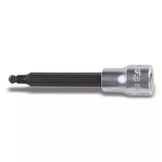   BETA 910BP/10L | 910BP hatlapfejű külső dugókulcs gömbölyű véggel 3/8" belső négyszöggel krómozott - barnított betétek