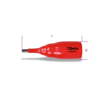   BETA 910MQ/PE6 | BETA 910MQ/PE6 3/8" IMBUSZ DUGÓKULCS, SZIGETELT 6 MM