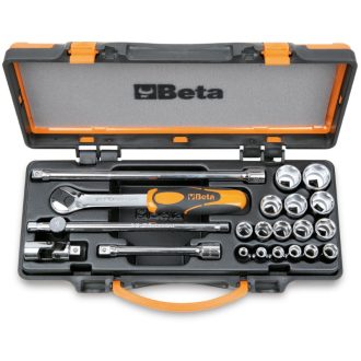   BETA 910A/C16"+SAPKA" | 910A/C16 16 dugókulcs és 5 tartozék fémdobozban