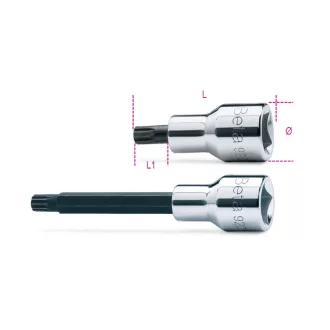   BETA 920XZN/14L | 920XZN 14L 1/2”-os XZN®-profilú imbusz-dugókulcs, krómozott, barnított fej