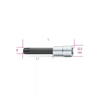   BETA 920ES/12L | 920ES 12L 1/2"-os speciális imbusz-dugókulcs, krómozott, fekete hegy