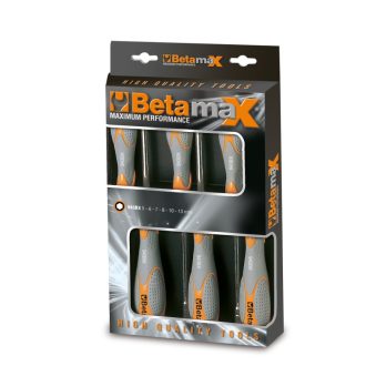   BETA 943BX/D 6 | 943BX/D6 6 részes dugókulcs-csavarhúzó szerszám készlet bi-materiál nyéllel