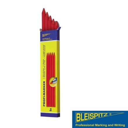 0112 | Jelölő kréta betét  5 db-os - PIROS - Bleispitz