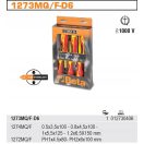 BETA 1273MQF/D6 | 1273MQF/D6 csavarhúzó készlet, szigetelt