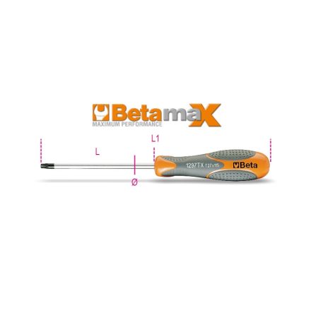 BETA 1297TX/08 | 1297TX 08 Imbusz csavarhúzó Torx®-csavarokhoz