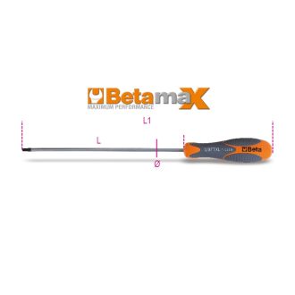   BETA 1297TX-L/30 | BETA 1297TX-L/30 Imbusz csavarhúzó Torx® csavarokhoz, hosszú krómozott, fekete fej