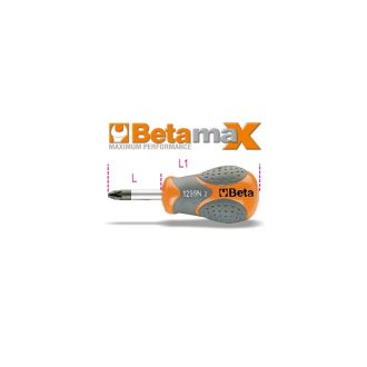   BETA 1299N/PZ2 | 1299N/PZ 2 Extra rövid csavarhúzó Pozidriv®- és Supadriv®-csavarokhoz