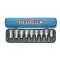 Gedore torx dugókulcs készlet 1/2" 9 részes külső TORX E10-E24 (TX 19 E-09)