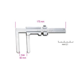   BETA 1650FD | 1650FD Tolómérő féktárcsához, rozsdamentes acélból, pontosság 0.1 mm