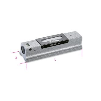   BETA 1699L | 1699L Precíziós vízmérték, vasöntvény, köszörült prizmaalaplappal, 2 törésbiztos libella, fadobozban, pontosság: 0.05 mm/m