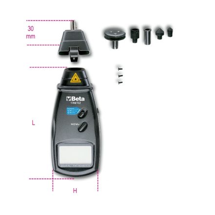 BETA 1760/TC2 | 1760/TC2 Digitális fordulatszámmérő műszer