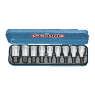   IN 19 PM | Gedore imbusz dugókulcs betét készlet 1/2'' 9 részes, belső hatszög 5-17mm (IN 19 PM)