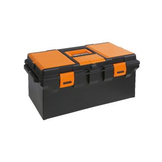   BETA CP15L" | CP15L - 2115 Műanyag szerszámos láda, hosszú kivitel kivehető betéttel és tálcák kis tárgyak elhelyezésére, üres