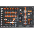 BW 2400S-O8/E-L | BW 2400S-O8/E-L Worker 8 fiókos szerszámkocsi 398 darabos szerszámkészlettel