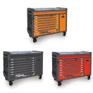 BW 2400S-XLO9/E-XXL | BW RSC24AXXL/O Worker 8 fiókos szerszámkocsi borulásgátló rendszerrel, hosszú modell 1061 darabos szerszámkészlettel