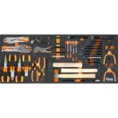 BW 2400S-XLO9/E-XXL | BW RSC24AXXL/O Worker 8 fiókos szerszámkocsi borulásgátló rendszerrel, hosszú modell 1061 darabos szerszámkészlettel