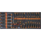 BW 2400S-XLO9/E-XXL | BW RSC24AXXL/O Worker 8 fiókos szerszámkocsi borulásgátló rendszerrel, hosszú modell 1061 darabos szerszámkészlettel