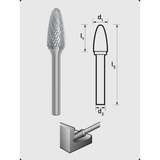   031401-0230 | Turbómaró  6 x 16 mm íves forma, gömbölyített végű, RBF 0616/S6 MX