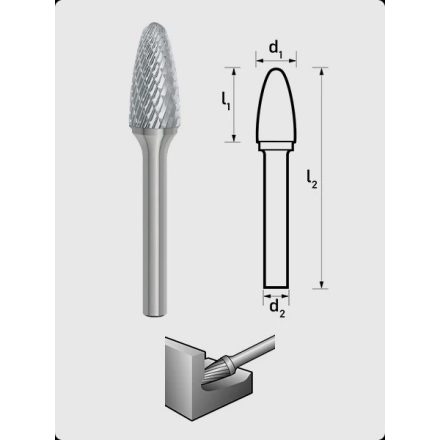 031401-0230 | Turbómaró  6 x 16 mm íves forma, gömbölyített végű, RBF 0616/S6 MX