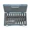 Gedore dugókulcs készlet 1/2" + 1/4", 34 részes TORX (19 TX 20)