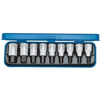   Gedore imbusz dugókulcs betét készlet 1/2" 9 részes, belső hatszög COL (IN 19 PA) (Format katalógus)