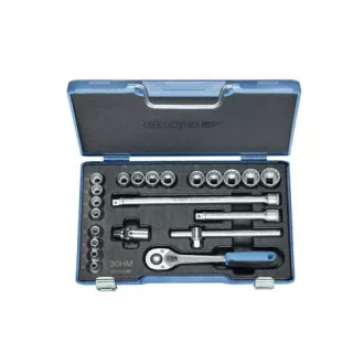   Gedore dugókulcs készlet 3/8", 22 részes, UD profil 6-22 mm (D 30 HMU-10)