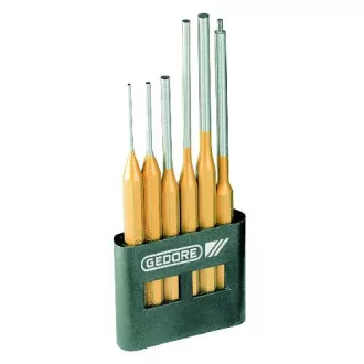   Gedore sasszegkiütő készlet, hosszú alak, 6 részes, PVC tartóban (116 L)