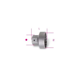   BETA 3973/1 | 3973/1 Lehúzó dugókulcs 16 bordás hajtóműhöz 1/2"