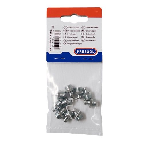 Pressol zsírzógomb egyenes M10X1 (10db/Klt)