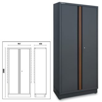   BETA C45PRO AS2 | C45PRO AS2 Kétajtós lemez szerszámszekrény C45PRO műhelyberendezés összeállításhoz, konzolos