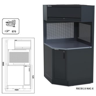   BETARSC50 2.0 NAC-X|RSC50 2.0 NAC-X Önálló teljes sarok az RSC50 2.0 műhelyberendezés összeállításhoz