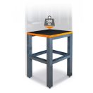 BETA C55KAI-G | C55KAI-G Sarok munkalap műhelyberendezés összeállításhoz, 700x700 méret lábakkal