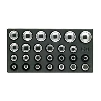   Gedore dugókulcs betét készlet 1/2", UD profil, 1/3 ES modulban (1500 ES-D 19)