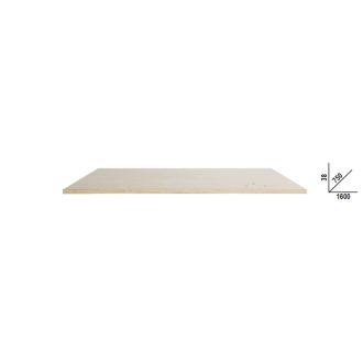   BETAC58PLT-W 1,6|C58PLT-W 1,6 Rétegelt fa munkalap (1600x750 mm) a C58BC moduláris munkapadokhoz