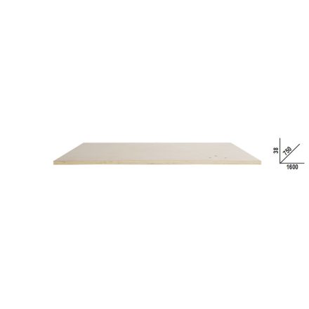 BETAC58PLT-W 1,6|C58PLT-W 1,6 Rétegelt fa munkalap (1600x750 mm) a C58BC moduláris munkapadokhoz