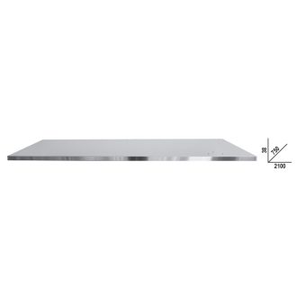   BETAC58PLT-X 2,1|C58PLT-X 2,1 Rozsdamentes acéllal fedett MDF munkalap (2100x750 mm) a C58BC moduláris munkapadokhoz