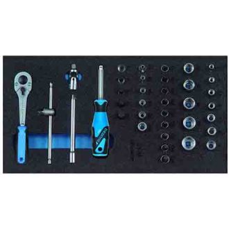   Gedore dugókulcs készlet 1/4" Check-Tool modulban (1500 CT1-20)