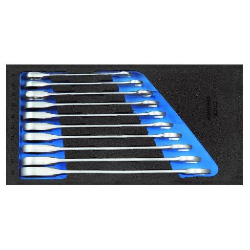 Gedore racsnis csillag-villáskulcs készlet Check-Tool modulban (1500 CT1-7 R)