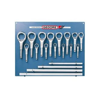   Gedore feltűzhető csillagkulcs-készlet 19 részes 24-85 mm (2 ATM)